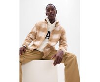 Svrchní fleece košile Béžová, XL