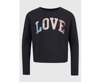 Dětské tričko s flitry Černá, XS