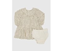Baby vzorované šaty s volánky Béžová, 12-18M