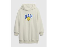 Dětské mikinové šaty GAP & Smiley® Béžová, XS