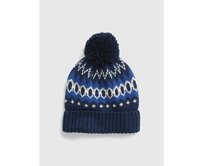 Zimní čepice s bambulí Modrá, onesize