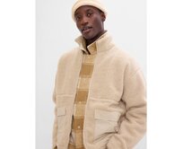 Bunda sherpa na zip Béžová, M