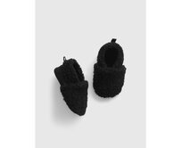 Baby boty s kožíškem sherpa Černá, 3-6M