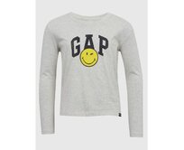 Dětské tričko GAP & Smiley® Šedá, XS