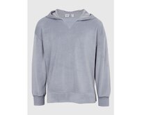 Dětská mikina velur s kapucí Šedá, S