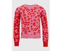 Dětský svetr se vzorem Růžová, XS