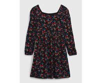 Dětské šaty floral Lenzing™ Ecovero™ Černá, XL