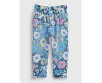 Dětské džíny mom floral Modrá, 18-24M