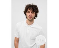 Polo tričko pique Bílá, S