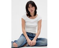 Tričko s krátkým rukávem Bílá, XL