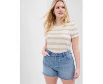 Pruhované tričko Béžová, XXS