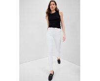 Džíny slim vintage high rise Bílá, 24REG