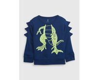 Dětská mikina 3D dino Modrá, 2YRS