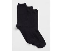 Ponožky basic, 3 páry Modrá, onesize