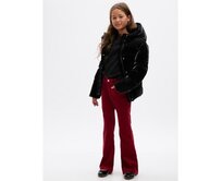 Dětské sametové džíny flare Červená, 5