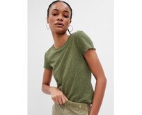 Vzorované tričko Zelená, XXS