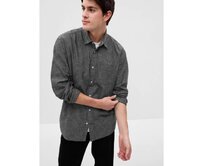 Košile s dlouhým rukávem Černá, XS