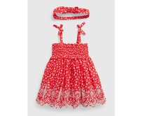 Baby floral šaty Červená, 18-24M
