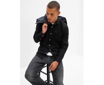 Košile slim stretch Černá, XS