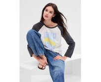 Tričko s retro logem Šedá, XS