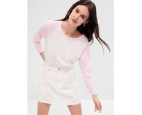 Tričko s retro logem Růžová, XXS