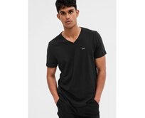 Tričko s výstřihem do V Černá, XS