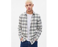 Kostkovaná flanelová košile Zelená, XS