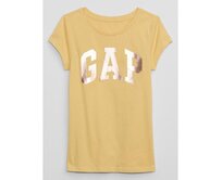 Dětské tričko s metalickým logem Žlutá, XS