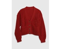 Dětský kardigan na zapínání Červená, XL