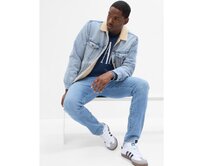 Džínová bunda sherpa Modrá, XS