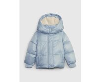 Dětská prošívaná bunda s kapucí Modrá, 2YRS