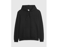 Mikina s logem a kapucí Černá, XS