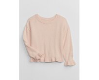 Dětský svetr s volánky Růžová, 18-24M