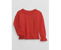 Dětský svetr s volánky Červená, 3YRS