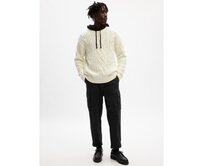 Pletený svetr s příměsí vlny Bílá, XXL