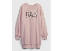 Dětské mikinové šaty s logem Růžová, XXL