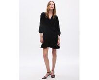 Sametové mini šaty Černá, XS