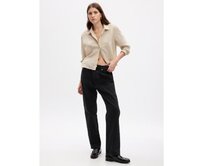 Košile crop Béžová, XL