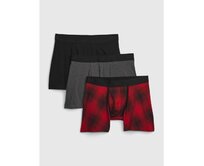 Vzorované boxerky, 3 kusy Vícebarevný, S