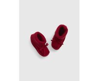 Baby boty s kožíškem CashSoft Červená, 6-12M