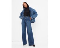 Džíny Stride Wide-Leg high rise Modrá, 26REG