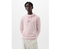 Mikina s logem a kapucí Růžová, XL