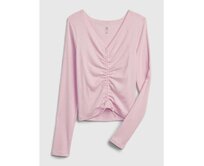 Dětské nabírané tričko Růžová, XL