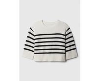 Dětský pruhovaný svetr Bílá, 5YRS