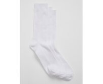 Vysoké ponožky, 3 páry Bílá, onesize