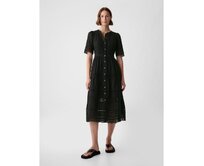 Krajkové midi šaty Černá, XXS