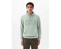 Mikina s logem a kapucí Zelená, XS