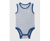 Baby pruhované body Modrá, 12-18M