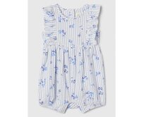 Baby vzorovaný overal Modrá, 0-3M