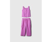 Dětský mušelínový set Fialová, 12-18M
